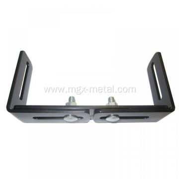 Powder Coated Black Metal Radio Adjustable Mounting Bracket